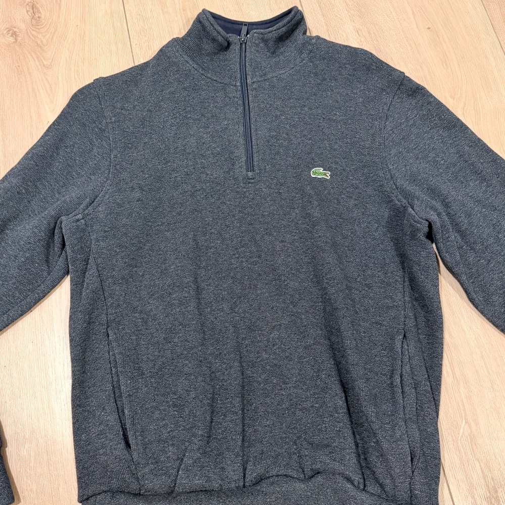 Men’s Lacoste quarter zip sweater